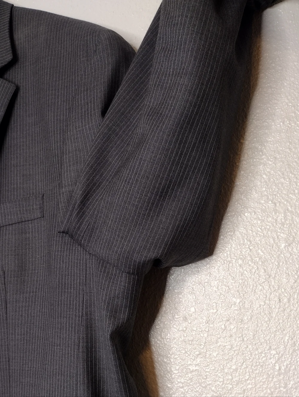 Ralph Lauren Gray Pinstripe Business Office Sport Coats Blazer Sz 40L